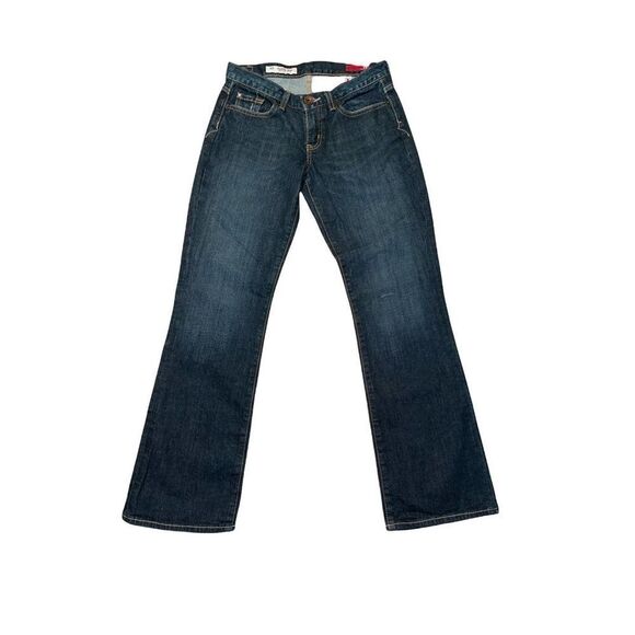X2 Boot Cut Jeans Womens sz 2S low rise dark wash denim y2k retro - Picture 1 of 12